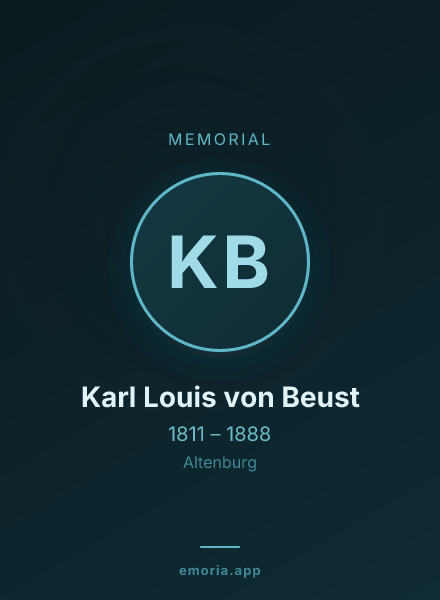 Memorial portrait of Karl Louis von Beust