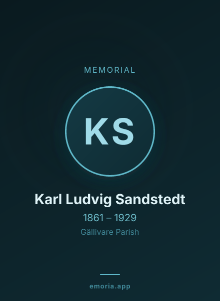 Memorial portrait of Karl Ludvig Sandstedt