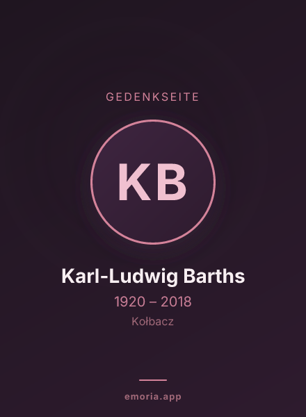 Gedenkportrait von Karl-Ludwig Barths