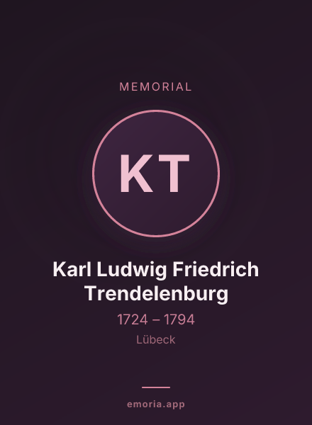Memorial portrait of Karl Ludwig Friedrich Trendelenburg