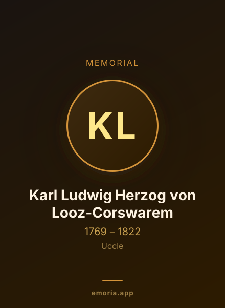 Memorial portrait of Karl Ludwig Herzog von Looz-Corswarem