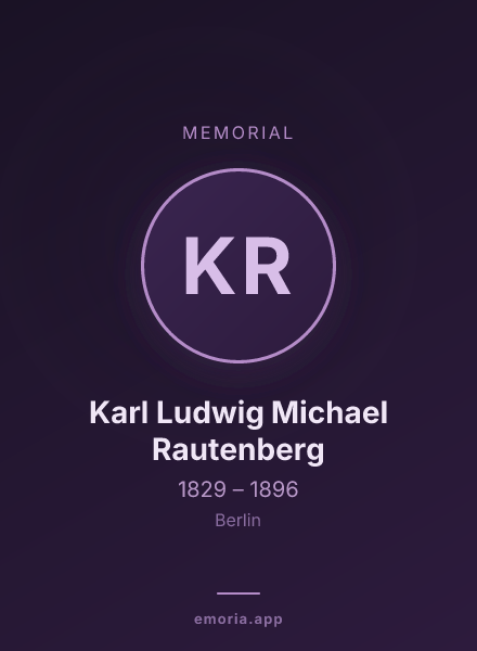 Memorial portrait of Karl Ludwig Michael Rautenberg