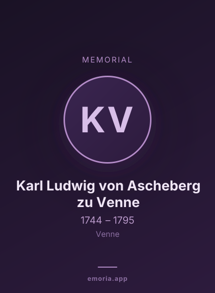 Memorial portrait of Karl Ludwig von Ascheberg zu Venne