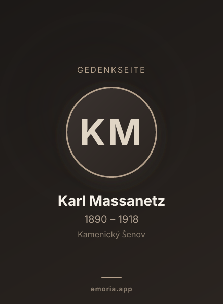 Gedenkportrait von Karl Massanetz
