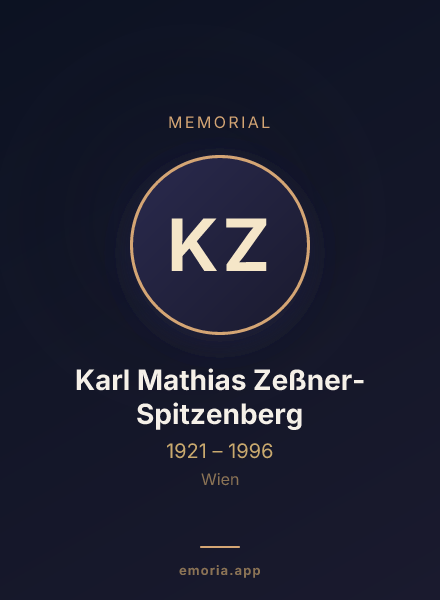 Memorial portrait of Karl Mathias Zeßner-Spitzenberg