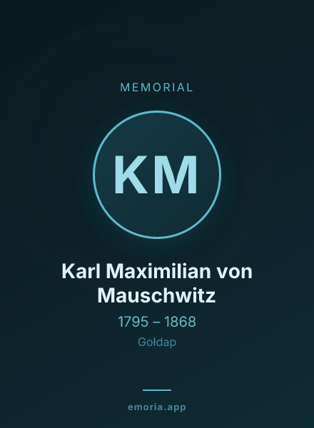Memorial portrait of Karl Maximilian von Mauschwitz