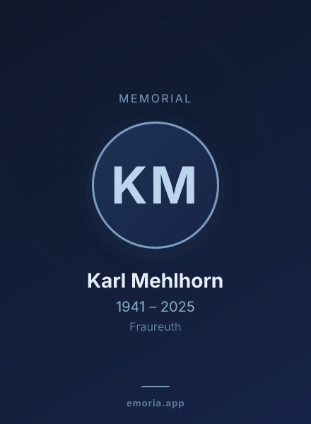 Memorial portrait of Karl Mehlhorn