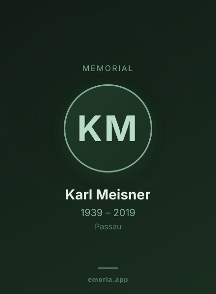 Memorial portrait of Karl Meisner