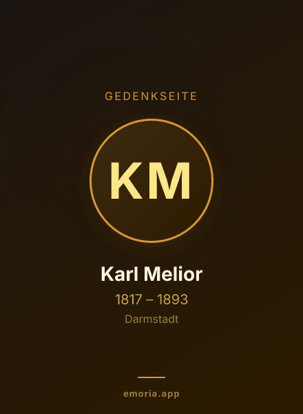 Gedenkportrait von Karl Melior