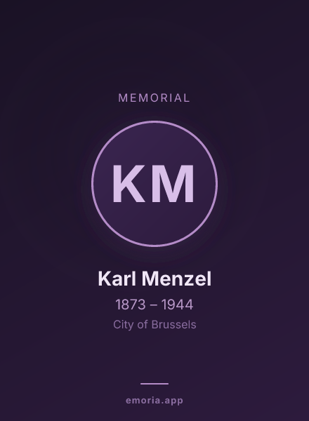 Memorial portrait of Karl Menzel
