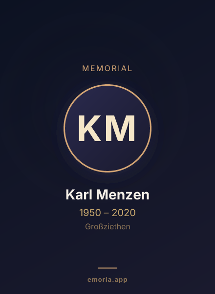 Memorial portrait of Karl Menzen