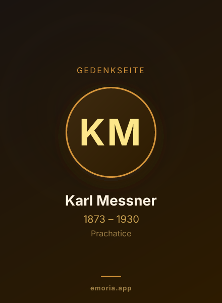 Gedenkportrait von Karl Messner