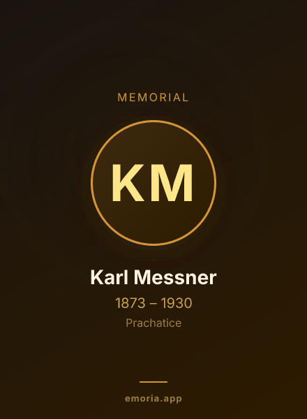 Memorial portrait of Karl Messner