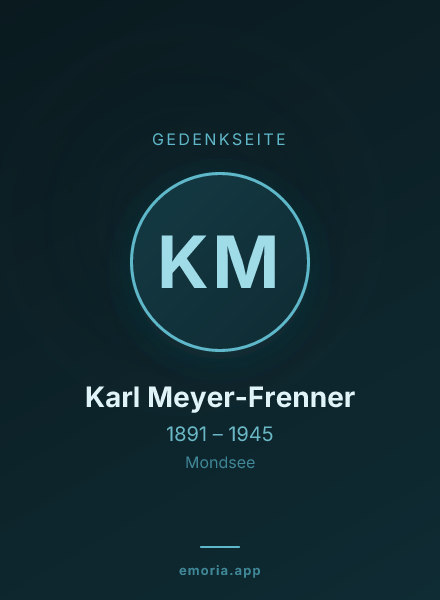 Gedenkportrait von Karl Meyer-Frenner