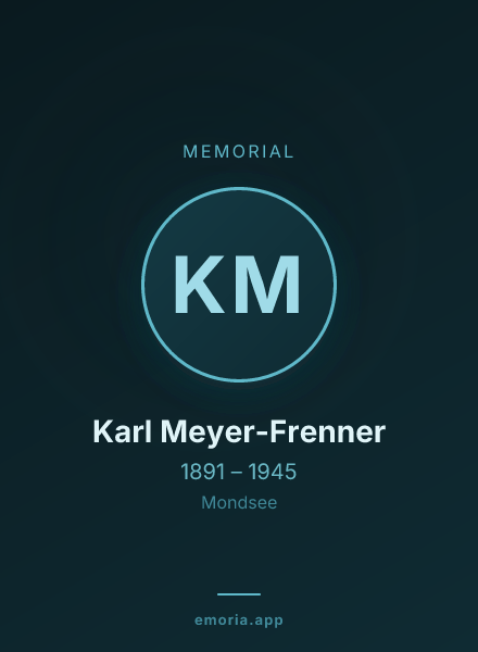 Memorial portrait of Karl Meyer-Frenner