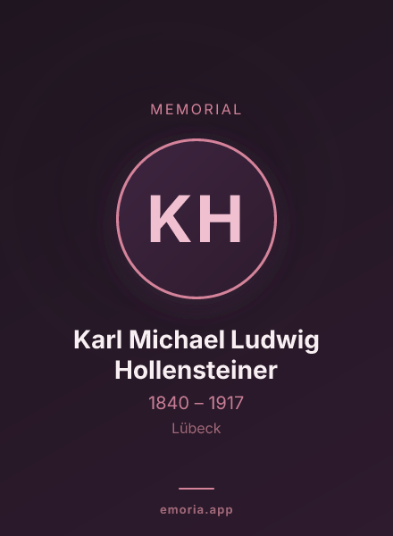 Memorial portrait of Karl Michael Ludwig Hollensteiner