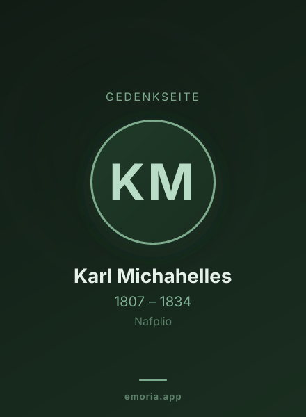 Gedenkportrait von Karl Michahelles