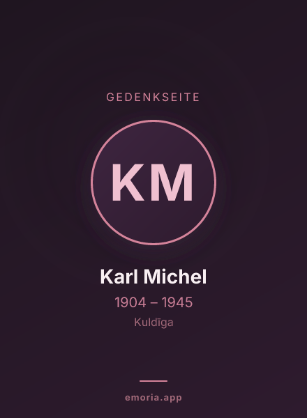 Gedenkportrait von Karl Michel