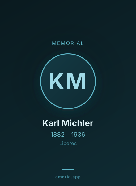 Memorial portrait of Karl Michler