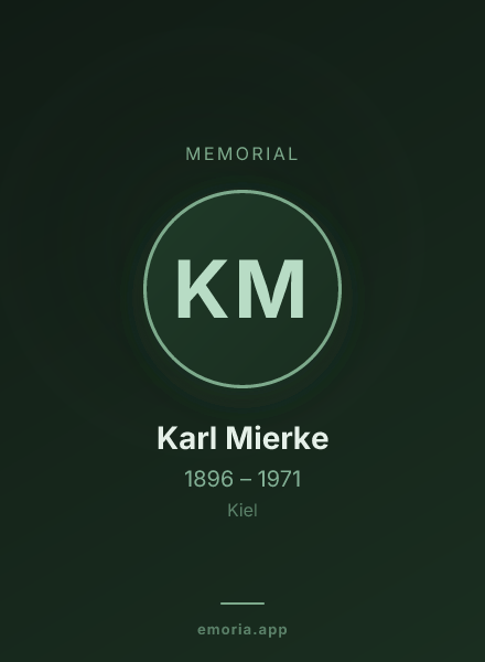 Memorial portrait of Karl Mierke