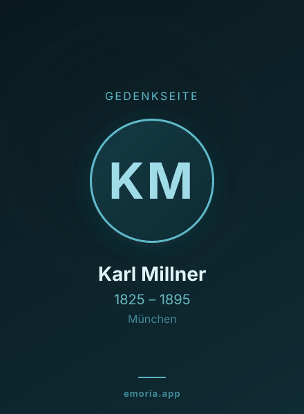 Gedenkportrait von Karl Millner