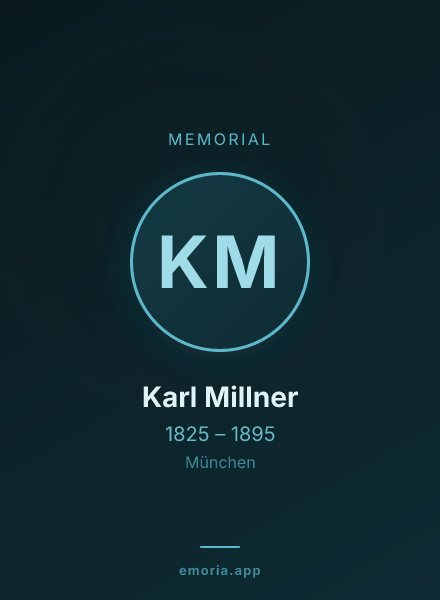 Memorial portrait of Karl Millner