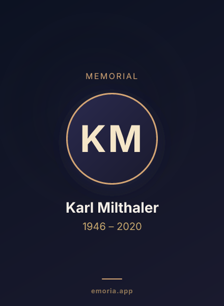 Memorial portrait of Karl Milthaler