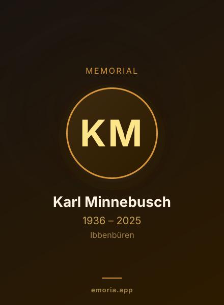 Memorial portrait of Karl Minnebusch