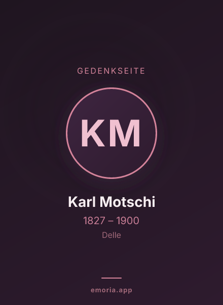 Gedenkportrait von Karl Motschi