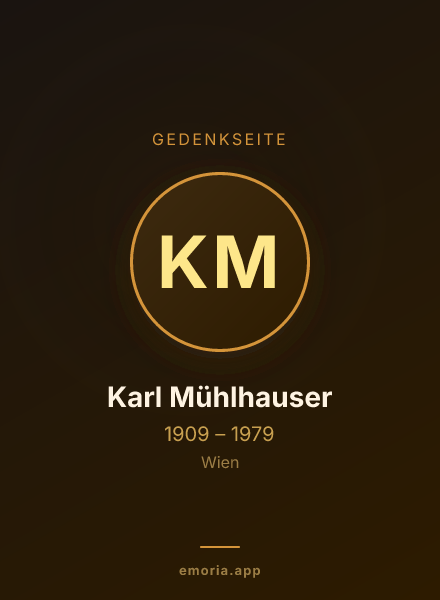 Gedenkportrait von Karl Mühlhauser