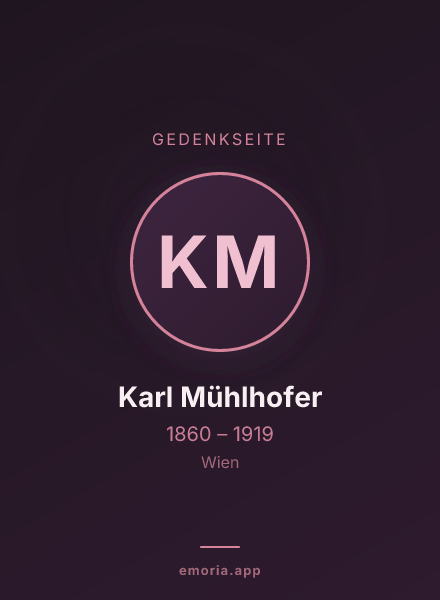 Gedenkportrait von Karl Mühlhofer