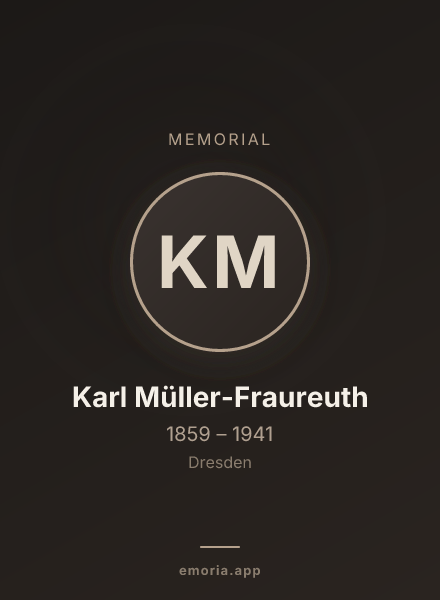 Memorial portrait of Karl Müller-Fraureuth