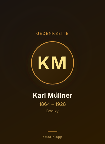 Gedenkportrait von Karl Müllner