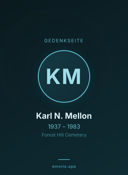Gedenkportrait von Karl N. Mellon