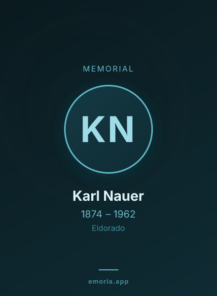 Memorial portrait of Karl Nauer
