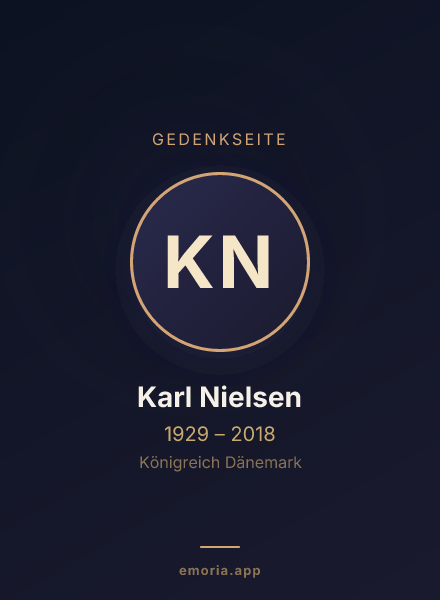 Gedenkportrait von Karl Nielsen