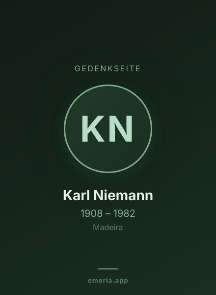 Gedenkportrait von Karl Niemann