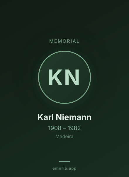 Memorial portrait of Karl Niemann