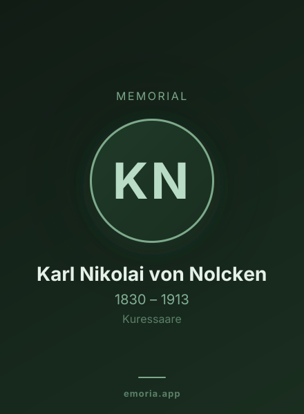 Memorial portrait of Karl Nikolai von Nolcken