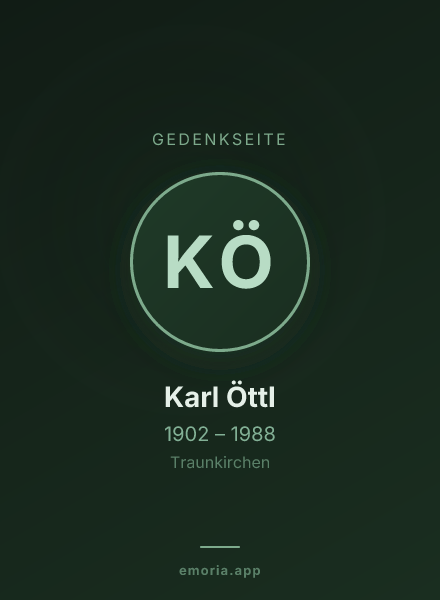 Gedenkportrait von Karl Öttl