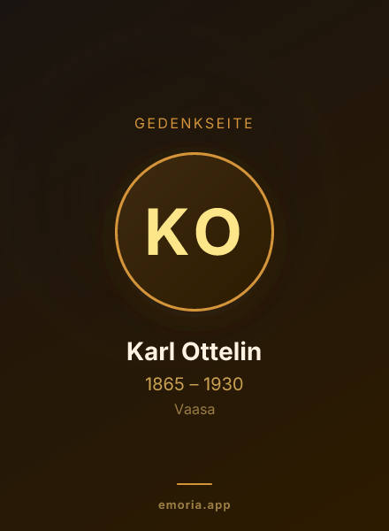 Gedenkportrait von Karl Ottelin