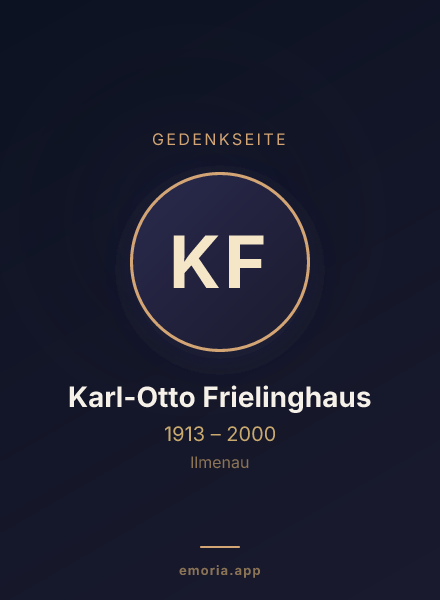 Gedenkportrait von Karl-Otto Frielinghaus