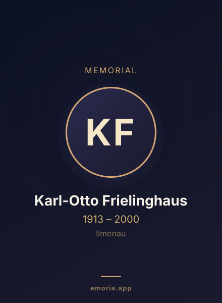 Memorial portrait of Karl-Otto Frielinghaus