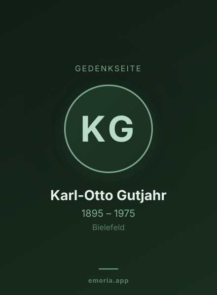 Gedenkportrait von Karl-Otto Gutjahr