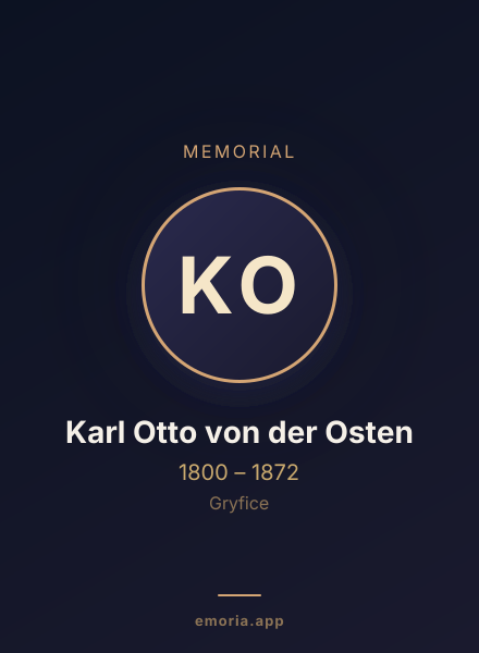 Memorial portrait of Karl Otto von der Osten