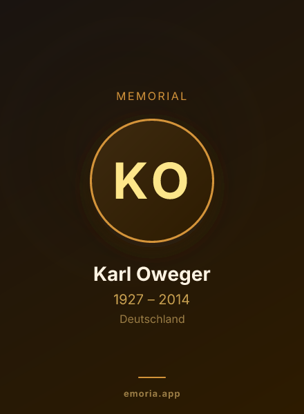 Memorial portrait of Karl Oweger