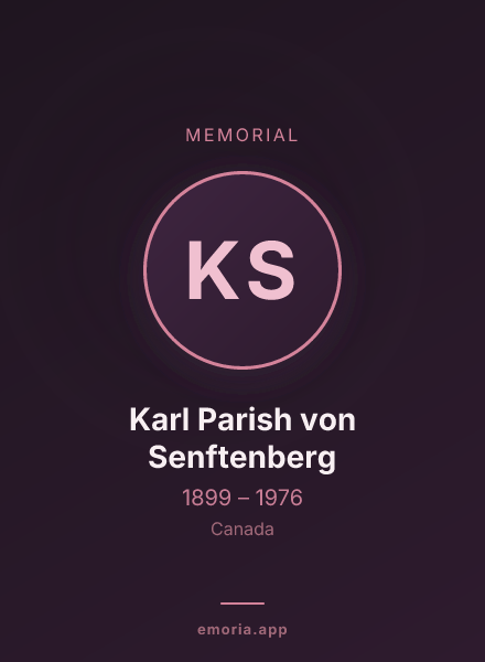 Memorial portrait of Karl Parish von Senftenberg
