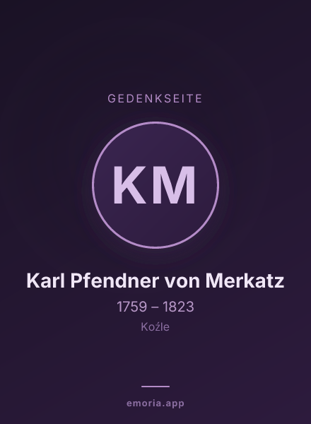 Gedenkportrait von Karl Pfendner von Merkatz