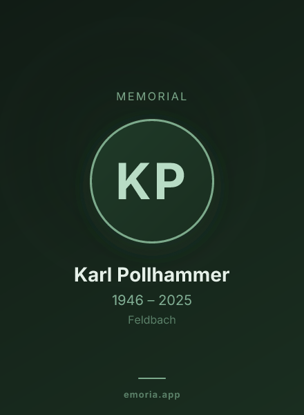 Memorial portrait of Karl Pollhammer