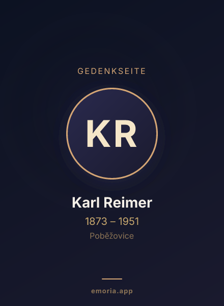 Gedenkportrait von Karl Reimer